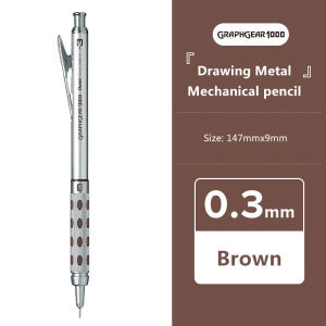 UNI | Japan Pentel Mechanical Pencil Graphgear 1000 Metal Low Center of Gravity Scalable Pen Tip 0.3/0.5/0.7/0.9mm Drawing Supplies
