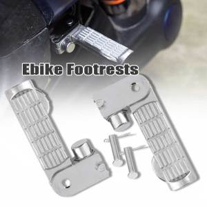 1Pair Electric Bicycle Pedal / Ebike Footrest / Aluminum Alloy Step on Foot