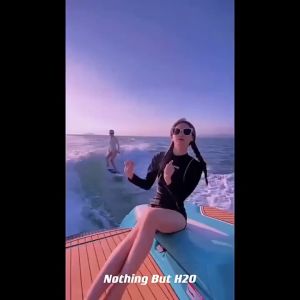 Korean Rashguard Two Piece Swimwear Long Sleeve Swimsuit Beach Wear