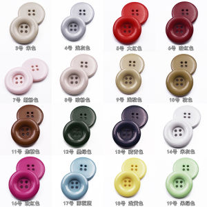 Colored All-Matching Mens and Womens Resin Large round Edge Coat Outwear Button round Shirt Trench Coat Cashmere Buttons