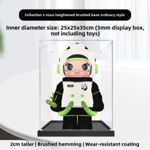Acrylic Display Box Suitable for BoboMai MOLLY Panda 400% High Transparency Building Block Model Storage Box Toy Organizer