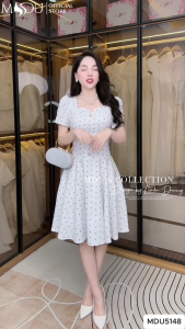 Váy Thiết Kế MDU5148 Kate Nhật Dáng Xòe Ngắn Trẻ Trung Tôn Vóc Dáng Thanh Lịch Từ MDU