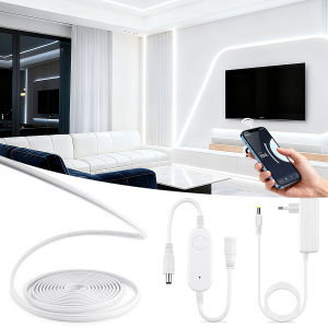 Zigbee 3.0 Self-Adhesive Neon LED Strip COB Lights with Smart LED Controller Switch Tuya Wifi Dimmable LED Tape for Wall Decor