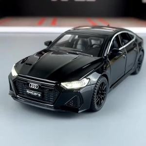 1:32 Audi RS7 Sportback Model Toy Cars Alloy Diecast 6 Doors Opened with Pull Back Rubber Tires Ornament Vehicle Toys Gifts