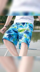 กางเกงขาสั้น กางเกงขาสั้นชายหาดเอวยางยืด ใส่ได้ทั้งชายและหญิง ผ้าบางแห้งเร็ว มีกระเป๋า มี9สีให้เลือก oc99