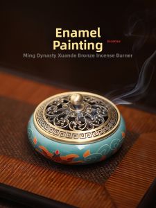 Enamel Brass Incense Burner Indoor Use