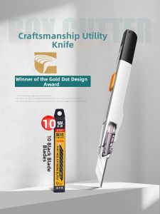 Compact Professional-grade SK2 Tool Steel Craft Knife 9mm