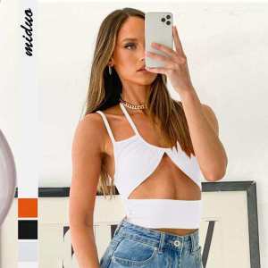 Áo Ba Lỗ Hở Lưng Gợi Cảm Pure Desire Thời Trang Mới Cho Nữ Áo Khoác Ngoài Hở Lưng Khoét Sâu Ôm Vừa Vặn Áo Lót Gợi Cảm Cho Nữ