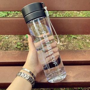 Botol Minum Portable Cup Premium Botol Air Minum Sport Travel Anak Sekolah Dewasa 800ML 600ML