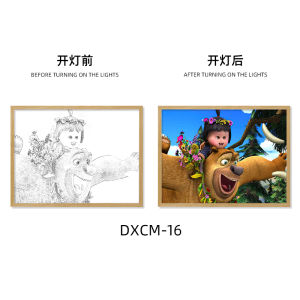 Bear Outdoors Ten Year Anniversary Cartoon Lamp Painting Family Portrait Childrens Room Night Light Decorative Artwork