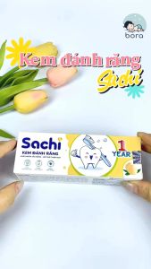 Kem đánh răng Sachi 60g làm sạch ngừa sâu răng khử mùi hôi miệng cho bé