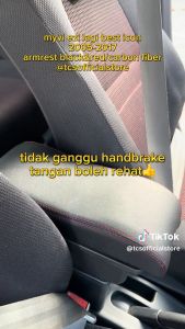 TCS PERODUA ARUZ DOUBLE LAYER ARM REST BOX LEATHER PORT WITH USB ACCESSORIES KERETA