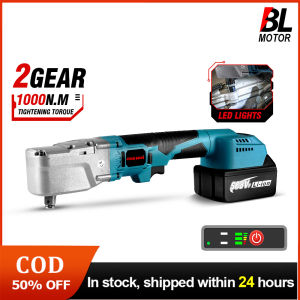 ประแจวงล้อไฟฟ้า น็อตสกรูกำจัด1000NM ไม่แปรงถ่านไฟฟ้าประแจขนาด1/2นิ้วเครื่องมือไฟฟ้าที่ซ่อมรถ4800รอบต่อนาทีสำหรับแบตเตอรี่ Makita 18V