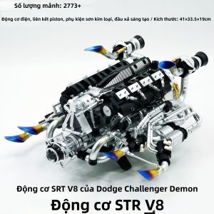 XINGWANMOKE | Mô Hình Động Cơ V12 Đã Lắp Ráp Điện Chơi Bàn