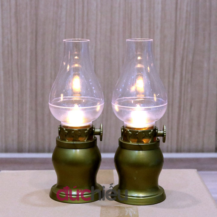 Đèn dầu thờ cúng điện tử dùng pin tim lắc lư như thật D20 ( 1 cái ...