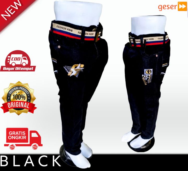Celana%20jeans%20Hitam%20anak%20laki%20laki%20umur%203/12%20Tahun%20terbaru%20-%20Image%202