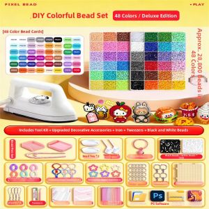 Colorful DIY Craft Bead Kit Iron Board Iron