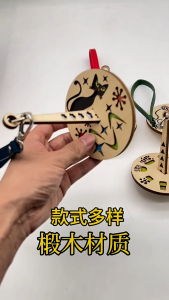 Wood Wrist Yarn Spinner Holder Portable Yarn Holder Yarn Wool Ball Minder With Wrist Strap