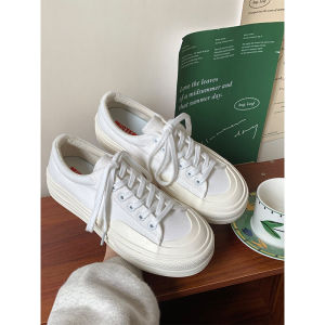 Women's Thick Bottom Canvas Sneakers: 2022 Autumn New Style