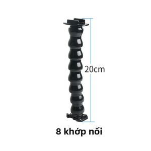Giá Đỡ Cổ Ngỗng Có Thể Điều Chỉnh Cho GoPro Hero 12/11/10/9/8/7/6/5/4 Session Insta360 DJI Cameras - Kẹp Đa Khớp 8 Khớp Nối Đế Kẹp Linh Hoạt