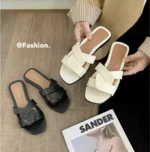 LM Women Slippers Summer Flat Sandals Casual Beach Slides PVC Soft Bottom Anti-Slip Outdoor JBD-237