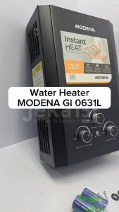 MODENA GI 0631 L Water Heater Gas 6 Liter/Menit Pemanas Air Gas Modena Keamanan Auto-Cut Off Garansi Resmi 1 Tahun Distribusi Lokal Modena - Lazada