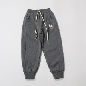 Girls Winter Sport Pants 110-150 Codpiece95% Cotton Fleece LiningOlive Soft FabricLengthened Winter Trousers Childrenswear