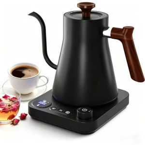 1200W/0.9L Gooseneck Electric Kettle LCD Display Pour Over Kettle for Coffee TeaIntelligent Temperature ControlQuick Heating