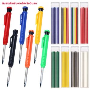1 PC ยาวหัวดินสอไม้หรือ 1 กล่อง 2.8 มม.เติมช่างไม้มืออาชีพปากกาทําเครื่องหมายวิศวกรรมดินสอเครื่องมือ