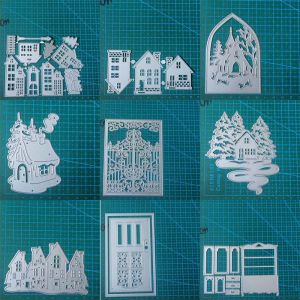 House door metal cutting dies mold Scrapbooking decoration paper craft knife mould blade punch template Embossing stencils