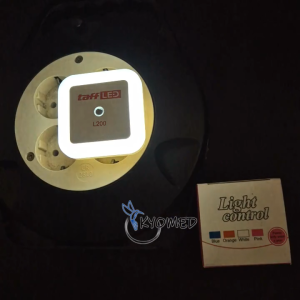 Lampu Tidur LED EU Plug Sensor Cahaya Cool White 0.5Watt