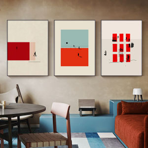 Colorful Picture Nordic Figure Wall Art for Living Room Unique Poster Canvas Painting Decor Humorous Posture Prints Modern