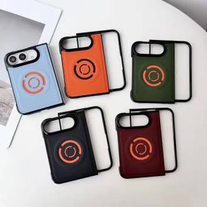 szhaiyu | Fold8 For Magsafe Magnetic PU Leather Phone Case for For Samsung Galaxy Z Fold 8 Ultra 5G 2026 Hard PC Cover Tech Texture
