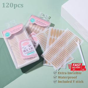 [SG Seller] 120 Pairs Waterproof Net Invisible Double Eyelid Adhesive Eye Tape Sticker