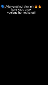 Baju Kaos Pakaian Anak Perempuan & Calana Kulot Hornet Anak Usia 1-8 Tahun