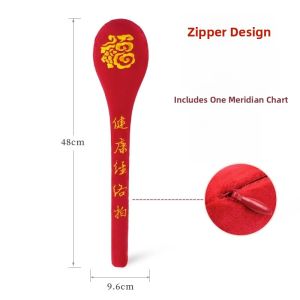 Health Fitness Meridian Back Thumping Massage Hammer Tool for Exercise Yoga Health Care Wellness Shiatsu Board Batting Device