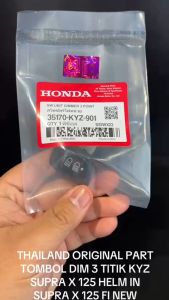Original Tombol Dim 3 Titik Supra X 125 Helm IN KYZ / Supra X 125 FI New 2014 - 2025 Thailand KD1213