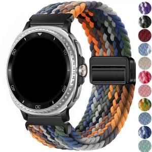 Dây Đeo Nylon Từ Tính Có Thể Điều Chỉnh Dành Cho Đồng Hồ Samsung Galaxy Watch 40mm/44mm/46mm Tương Thích Với Vòng Đeo Tay Thông Minh Galaxy Watch 8/8 Classic