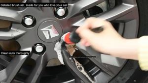 ชุดแปรงล้างรถ แบบชูด 5 ชิ้น เกม Detailing แปรงปัดฝูง Set 5 ชิ้น