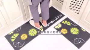 VIDKHSY Store 2PCS Non-Slip Kitchen Mat & Doormat Set - Animal Print Floor Rug for Home Bathroom Living Room Entrance - Washable Carpet Mats