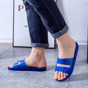 Dép Nhựa Đế Phẳng Mùa Hè Cho Nam Và Nữ Dép Trong Nhà Phòng Tắm Chống Trượt Dép Đi Biển Dép Đế Bằng Phong Cách Cổ Điển