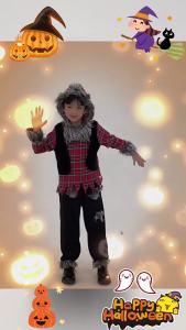 ชุดคอสเพลย์สัตว์มนุษย์หมาป่าสำหรับเด็กผู้หญิงและเด็กผู้ชาย ชุดคอสเพลย์หมาป่าสำหรับเด็ก ชุดฮาโลวีนสำหรับเด็ก