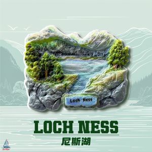 Travel Souvenir Magnetic Refrigerator Sticker Loch Ness Half-3D Creative Handmade Decorative Landscape Pin for Home Decoration