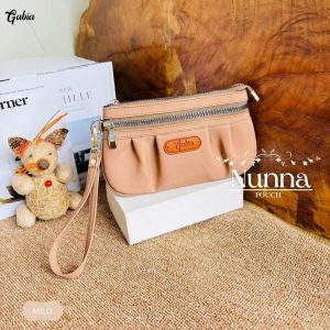 GFR - Nunna By Gabia pouch wanita / Dompet wanita muat hp bahan chocoly