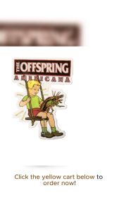 THE OFFSPRING BAND VINYL STICKERS