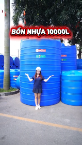 BỒN NHỰA KHỔNG LỒ- BỒN NHỰA SƠN HÀ XANH 10M3 ĐỨNG- BẢO HÀNH 16 NĂM- PHÙ HỢP CHO CÔNG TRÌNH- Miễn phí ship toàn quốc