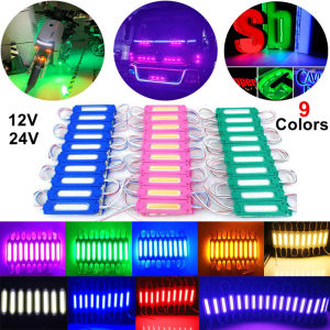 Angelila Multi Function 6 LEDs COB Module as Truck Motorcycle Car Lighting Waterproof Bus Lorry Trailer Warning Lamp Self Sticker DIY Adertisement Lights