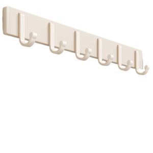 Strong Adhesive Wall Mounted Clothes Hook Bathroom White Space Aluminum No Drilling Required Easy to Install Bathroom Hook