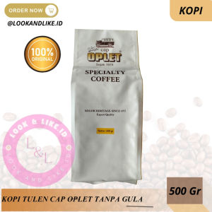 Kopi Oplet Specialty Coffee Isi 500 gram Tanpa Gula - Sangat Halus (Superfine Grind)