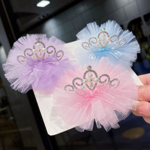 กิ๊บติดผมมงกุฎเพชรสำหรับเด็กผู้หญิง เครื่องประดับผมสไตล์เจ้าหญิง ดอกไม้ติดผม ตกแต่งผมแบบอ่อนโยน สไตล์การ์ตูน